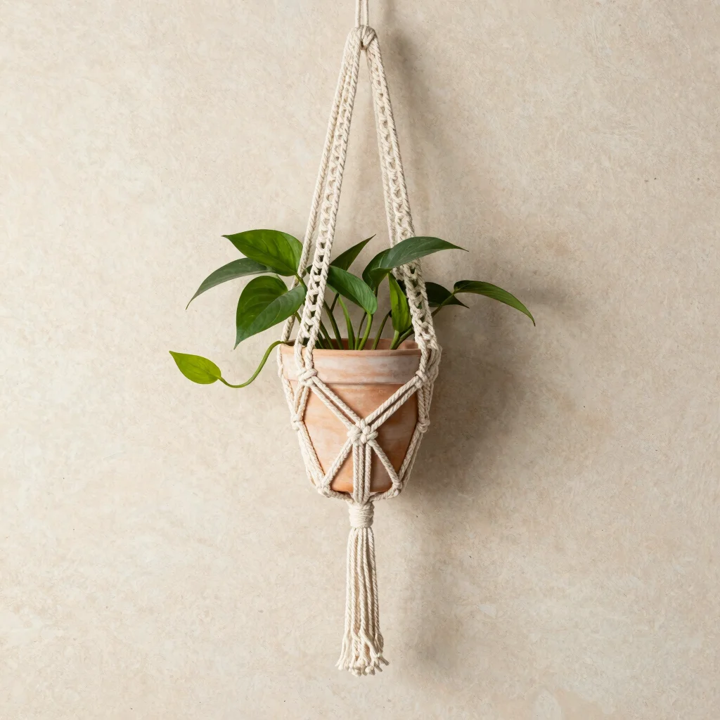Sage Drift Macrame Plant Hanger